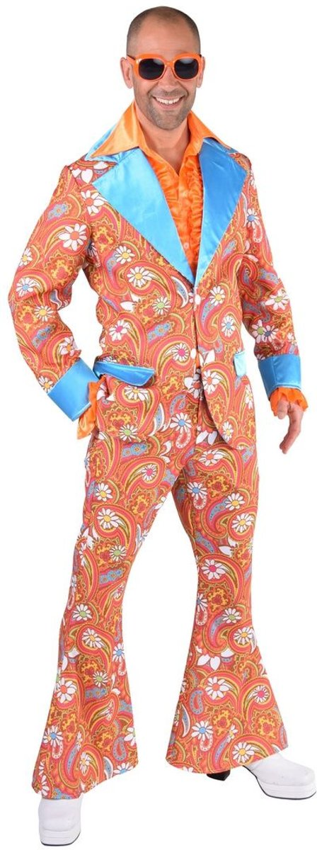 Hippie Kostuum | Jaren 60 Paisley Hippie | Man | Large | Carnaval kostuum | Verkleedkleding